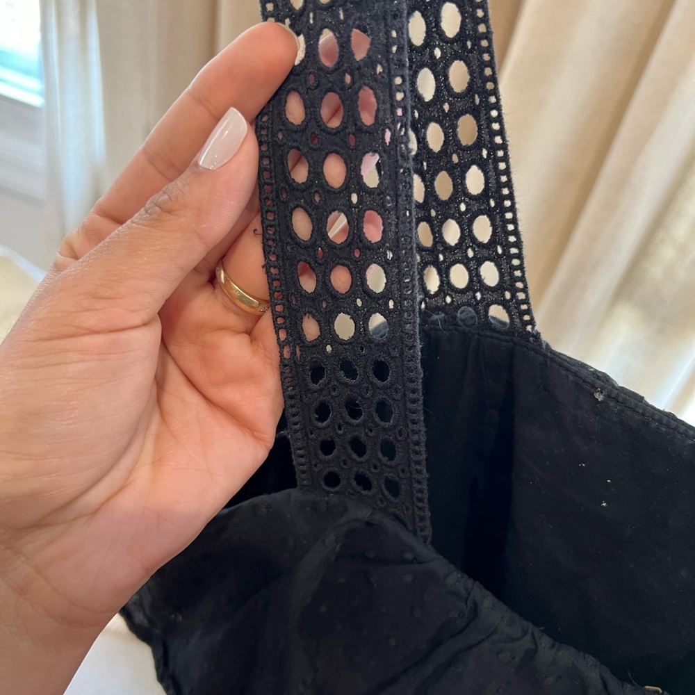 J.Crew Black Dress with lace | Size  12T - Picture 8 of 8